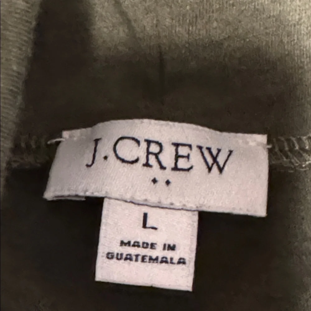 J. Crew top turtleneck top sage Green cotton blend‎